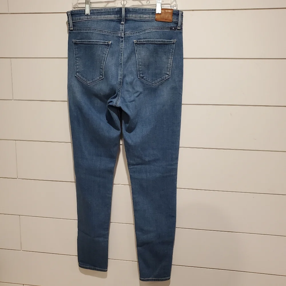 Lucky brand 8 high rise denim distressed jeans stretch pants bridgette skinny - Picture 6 of 15